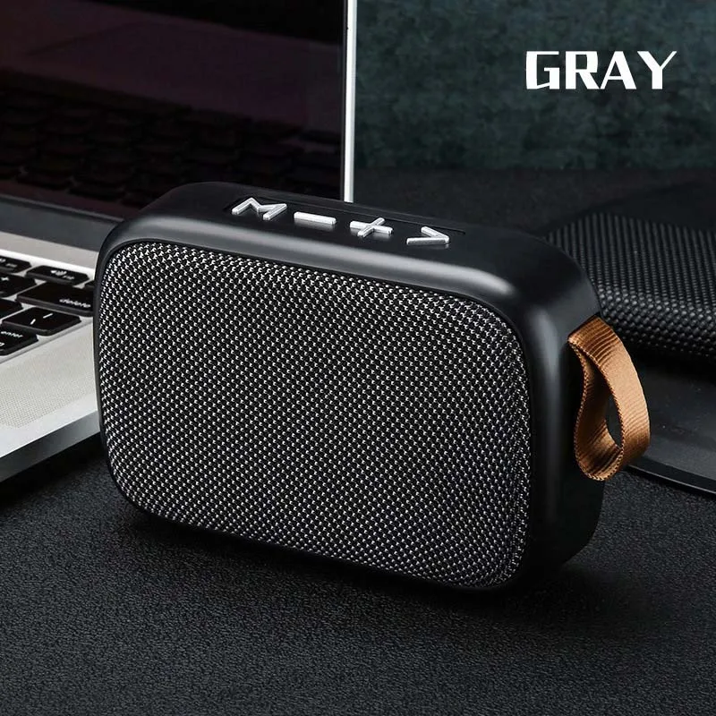 Grey Беспроводной Bluetooth мини-динамик стерео портативный динамик s сабвуфер Bluetooth 4,2 с SD FM наружная Колонка громкий динамик G2 - Цвет: Grey