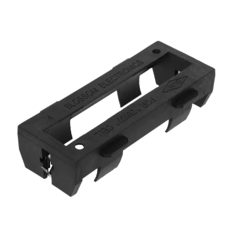 

Single 26650 Lithium Battery Holder Li-ion Batteries Storage Box Case 3.7V Plastic Black X6HB
