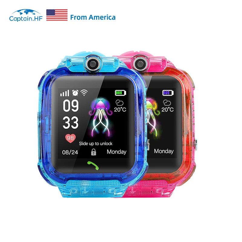 Captain HF Детские Умные Часы Smart Baby Watch Кнопка SOS удаленное прослушивание Камера