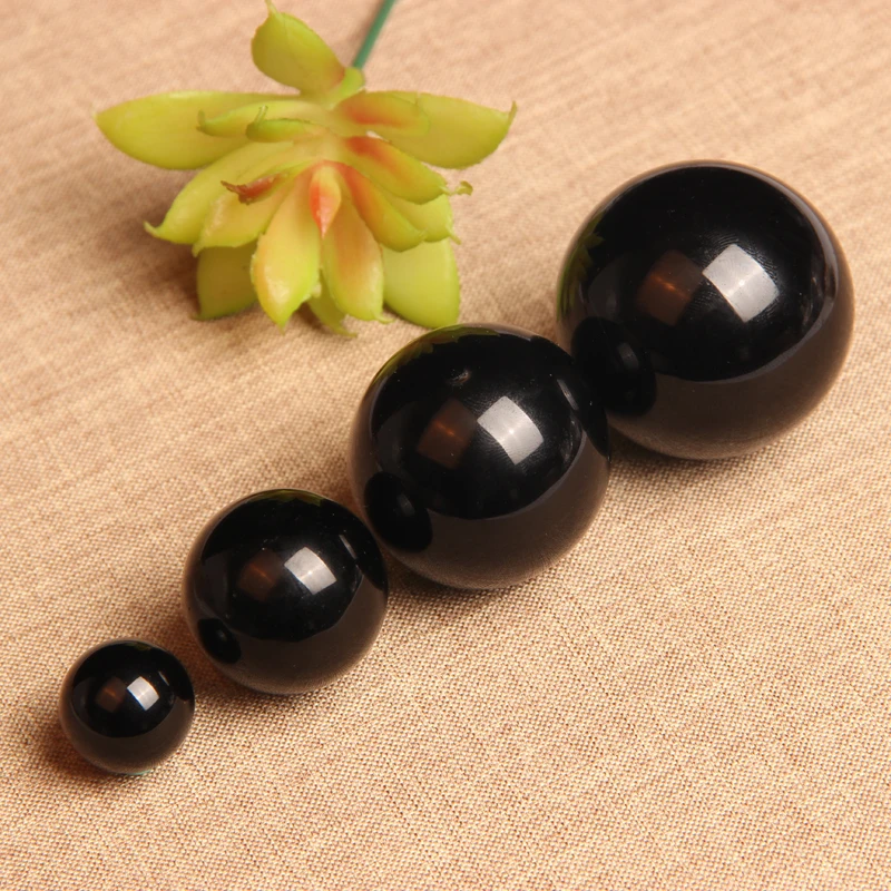 

Natural Crystal Obsidian Sphere Ball Healing Energy Quartz Stone Ball Ornament Mineral For Home Decoration Collection DIY Gifts