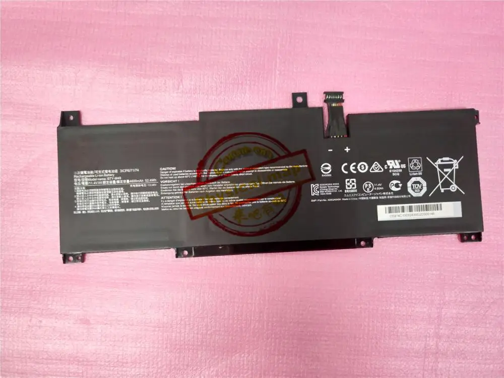 11.4v 4600mah Genuine Btym49 Laptop Battery For Msi Prestige 14 Hands