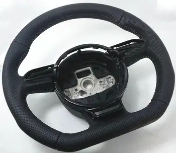 

Sporty Punched Steering Wheel for Audi A3 A4 A5 A6 A7 Q3 Q5 Q7 fully perforated steering wheel flat bottom steering wheel campai