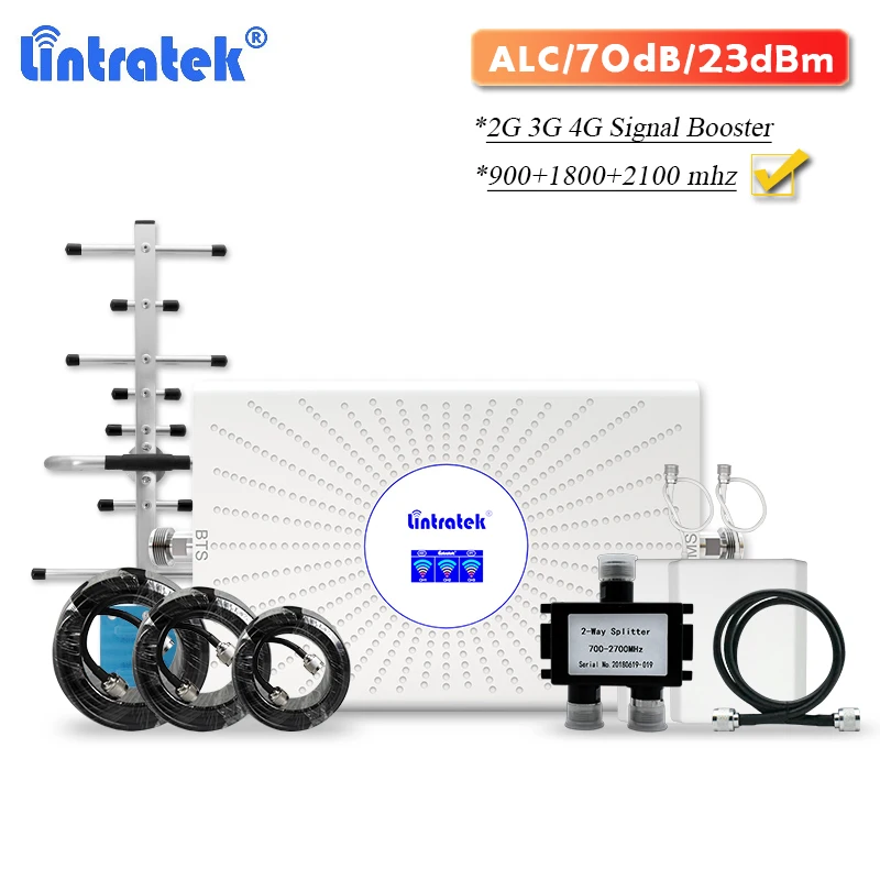 Lintratek 2020 New Upgrade 70dB 2G 3G 4G Signal