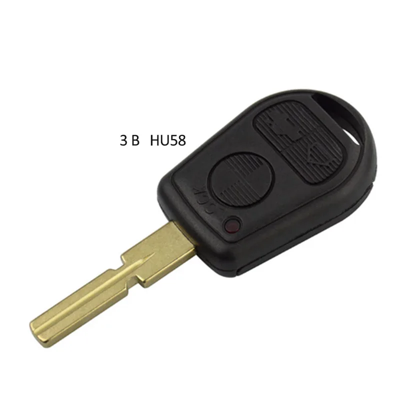 DIYKEY Remote Key Shell 2 / 3 Buttons HU92 / HU58 Blade for BMW E31 E32 E34 E36 E38 E39 E46 Z3 M3 X5 Z4 325 330 i Ci Xi