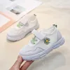 girls shoes tennis sporty running shoe white small daisy flowers Children's sports shoes little kids sneakers gym shose 2022 new ► Photo 3/6