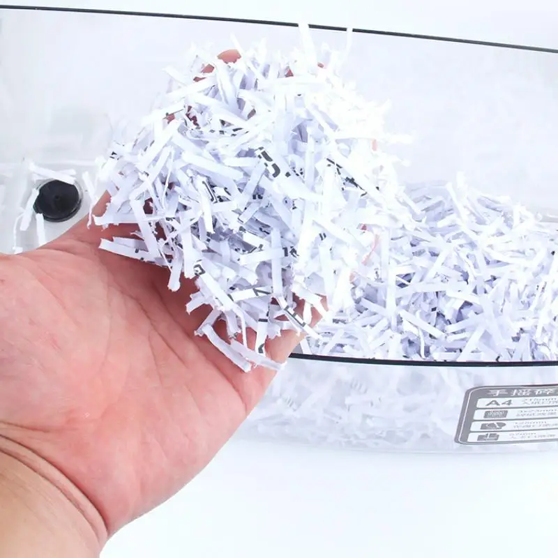 Mini 4l Desktop Manual A4 Shredder Compatible Cutting For Paper & Credit Card & Cd 1 Sheet/shred, Manual Crushing Paper Cutter