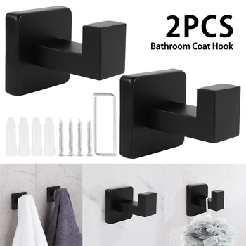 

304 Stainless Steel Hook Matte Black Coat Hook Wall Hook Clothes Hook Towel Hook Coat Hook Door Hook Bathroom Accessories