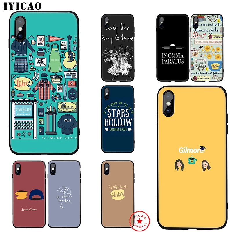 Мягкий чехол для девочек IYICAO Gilmore iphone 11 Pro Xr Xs Max 6 6s 7 8 Plus 5 5S Se Силиконовый ТПУ |