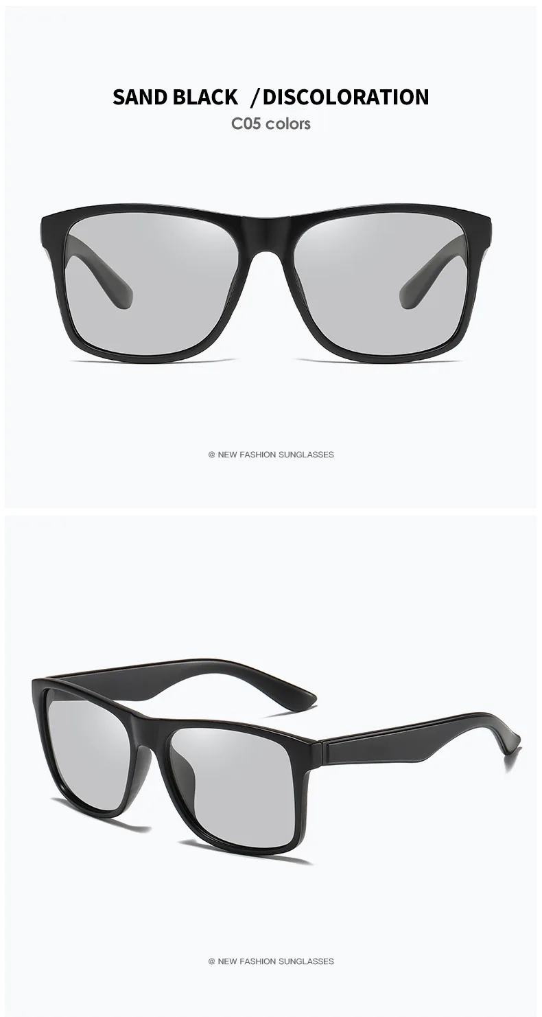 VCKA, фотохромные солнцезащитные очки, поляризационные, для мужчин, день, ночное видение, классические, для женщин, защитные очки для вождения, обесцвечивание, Oculos de sol - Цвет линз: Discoloration lens