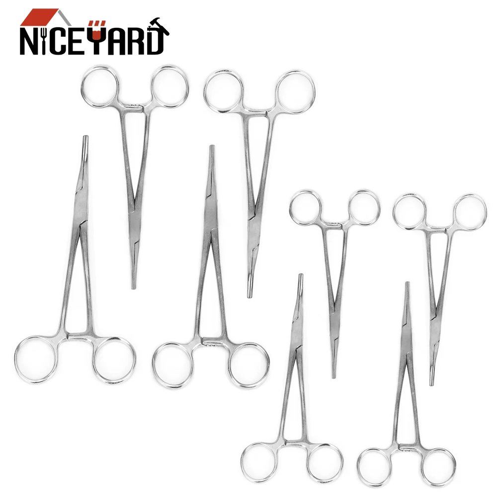 NICEYARD 14 см 16 см 18 см 20 см инструменты для эпиляции домашних животных рыболовные фиксирующие плоскогубцы изогнутые/прямые гемостатические щипцы зажим для волос ручной инструмент