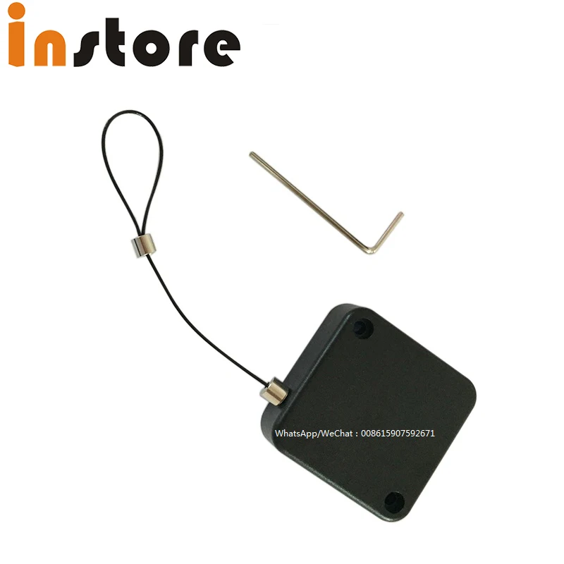 50 Pcs1.5 Meters Anti-Theft Cable Box Exhibition dDisplay Wire Rope Telescopic HTC VIVE VR Anti-Lost Stent Collection Recoiler