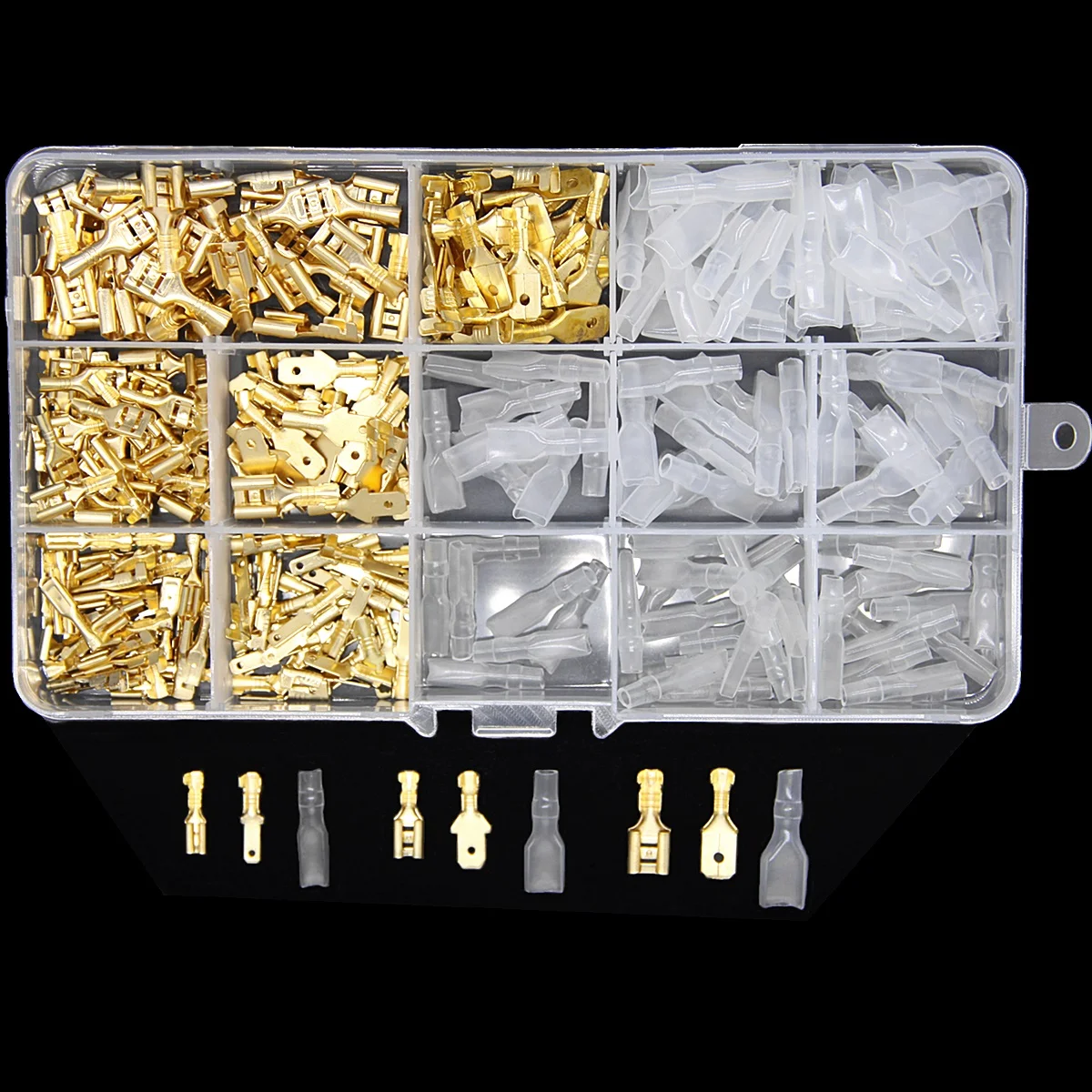 270PCS Insulated Male Female Wire Connector 2.8/4.8/6.3mm Electrical Crimp Terminals Spade Connectors Assorted Kit | Обустройство