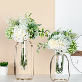 

Simulation Hydrangea Artificial Rose Flower Bouquet Wedding Party Decor Diy Handmade Wreath Gift Scrapbooking Craft Fake Flowers