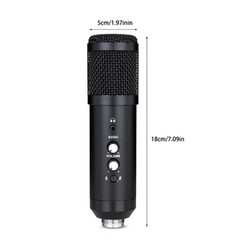 

Professional USB Condenser Microphone for Youtube Streaming Podcast Recording AXYF