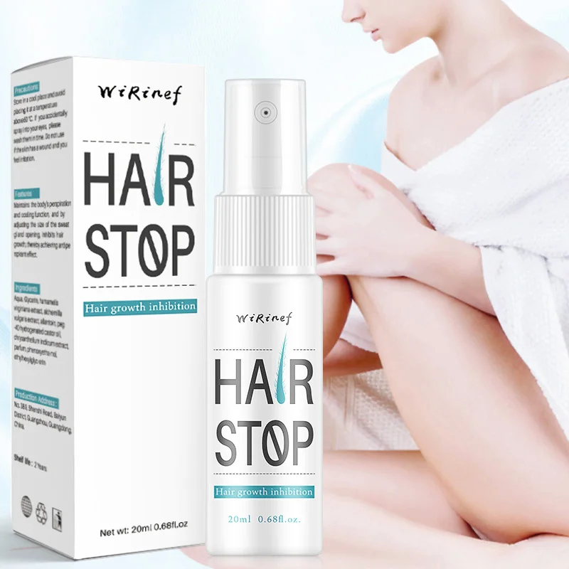 Powerful Permanent Painless Hair Removal Spray Hair Stop Growth Inhibition Shrink Pores Skin Smooth Repair Essence 2