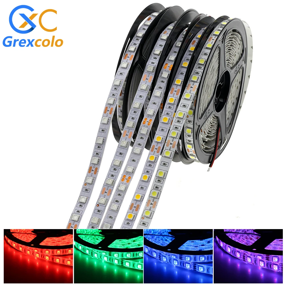 Светодиодная лента RGB RGBW RGBWW 5050 SMD гибкая светодиодный светильник Fita + CCT 5 м 60