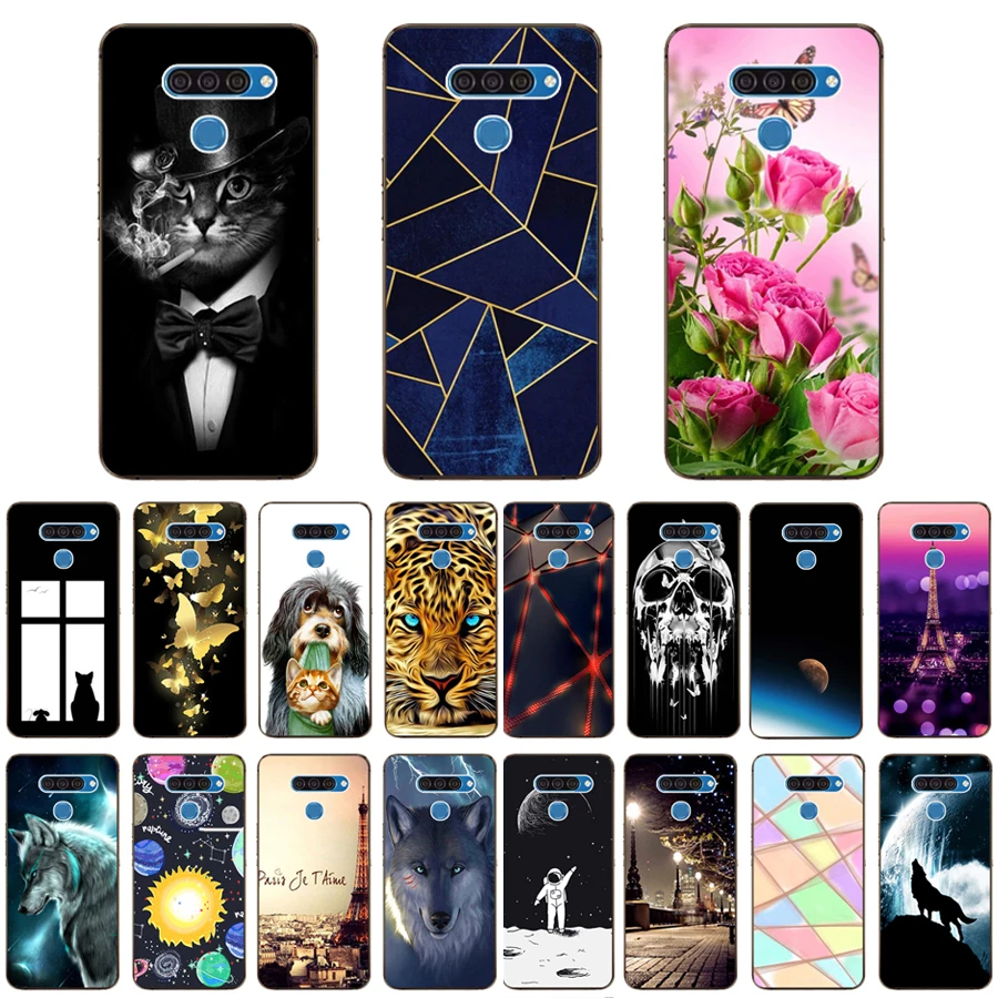 

For LG Q60 Case Luxury TPU Silicone Cases for LG K50 Phone Back Cover for LG Q 60 Funda Coque for LG V50 / V50 ThinQ