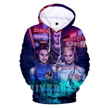 

3D Hoodies Print Riverdale Hoodie Men Sweatshirt Women Harajuku Kids pullovers New Casual Riverdale popular 3D Hooded Clothes