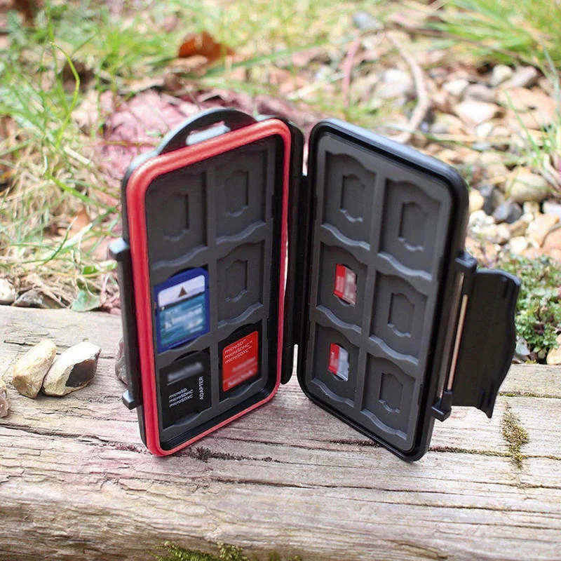 SD MicroSD чехол для держателя карты памяти жесткий кошелек для хранения Анти-шок Водонепроницаемый удерживающие отверстия для удобной переноски