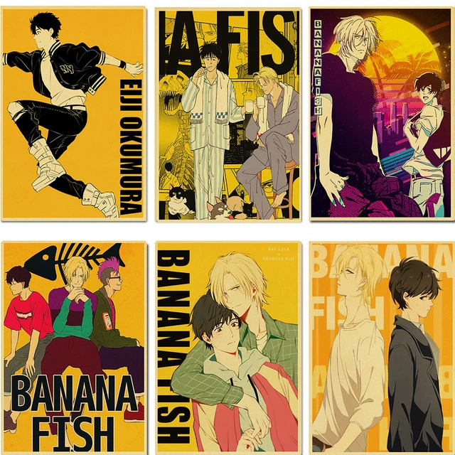 Banana Fish Official Art  Cartazes gráficos, Poster japonês