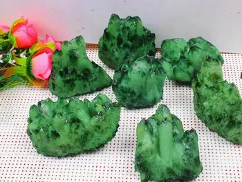 

Natural green crystal raw ore Crystal Cluster