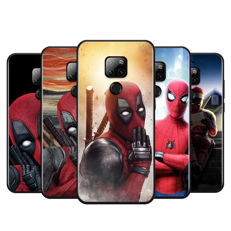 Deadpool Marvel Dead Pool For Huawei P Smart 2021 2020 Z S Plus Mate 40 RS 30 20 10 Pro Lite 2019 2018 Black Soft Phone Case | Мобильные