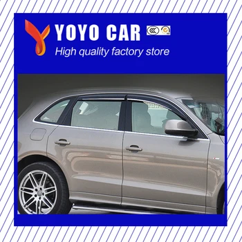 

Hot sale 4 Piece Injection molding trim vent shade rain sun wind deflector window visor for Q3 Q5 2009-2018