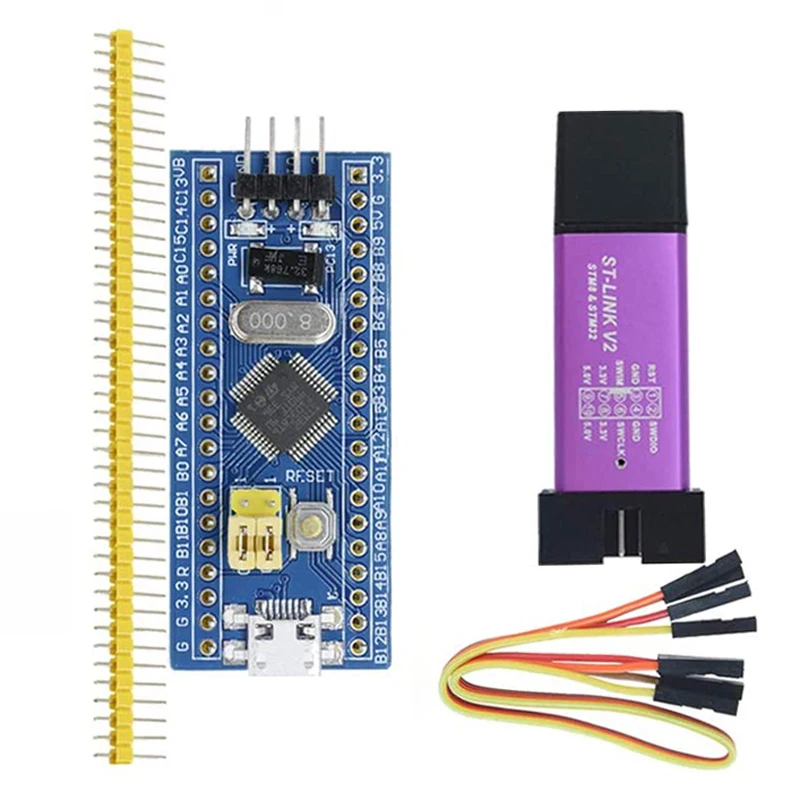 Stm32F103C8T6 Braccio Stm32 Minimi Di Sistema Scheda Di Sviluppo Modulo + 1 Pcs Colore Casuale St-Link V2 Mini Stm8 Simulatore Scaricare