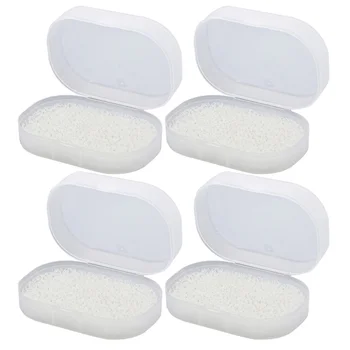 

4pcs/1 Pack Plastic Sponges Soap Box Waterproof Seal Soap Container Drainer Bathroom Soap Storage Case Soap Holder for Bathroom