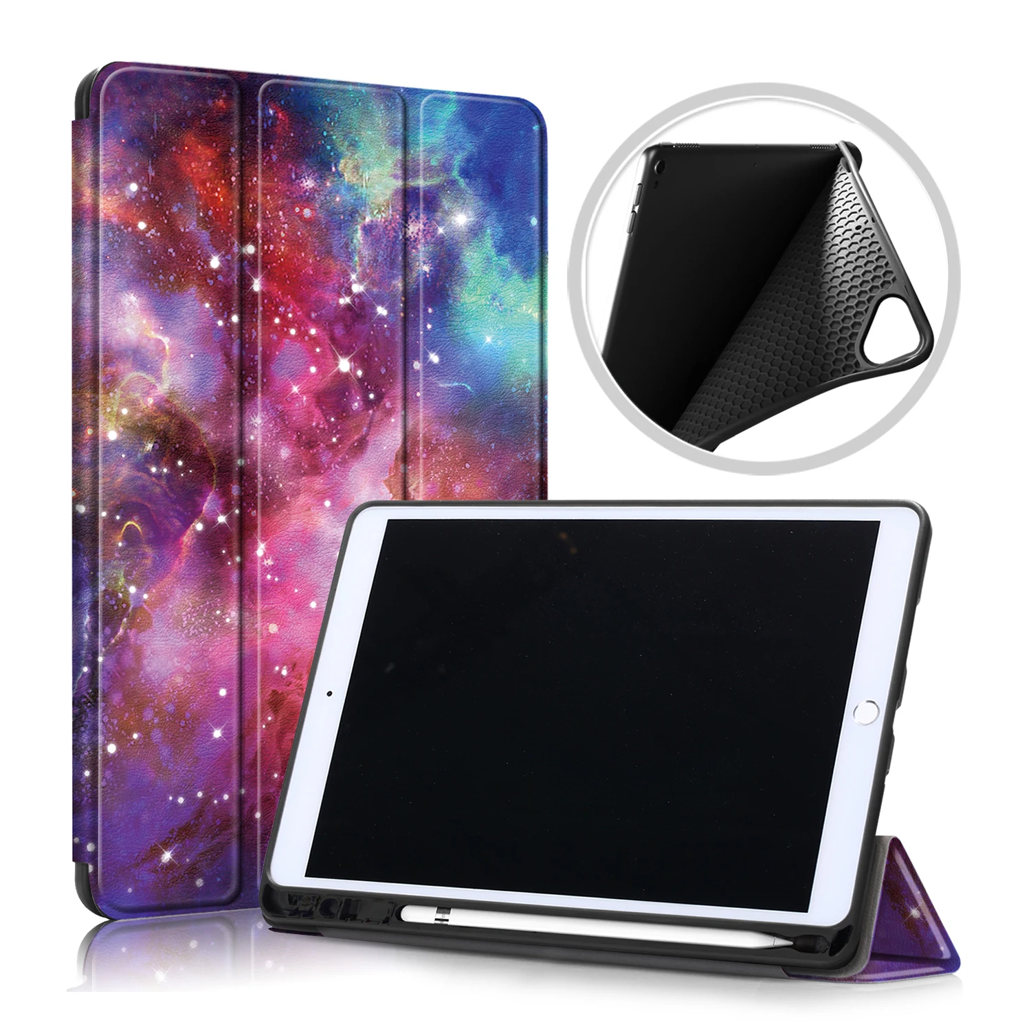 para iPad, porta-lápis, tampa traseira para iPad