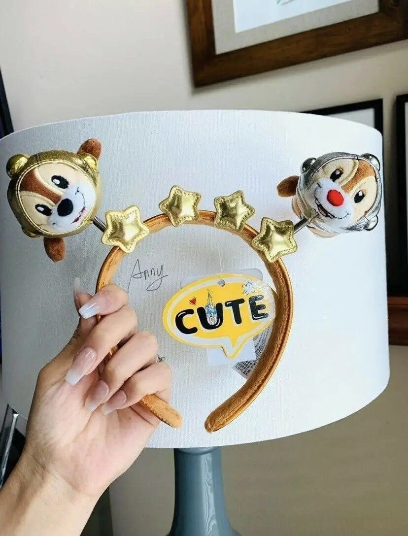 Space chipmunk Chip dale  Minnie Mouse Ear Headband Hat Cosplay