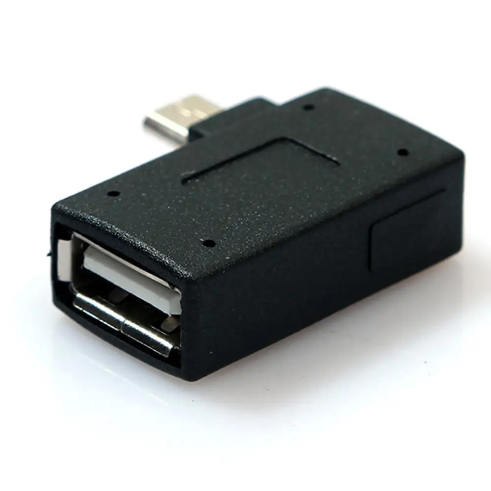 2 шт. Мини Micro USB 0 OTG кабель адаптер 90 градусов левый и правый Хост конвертер для