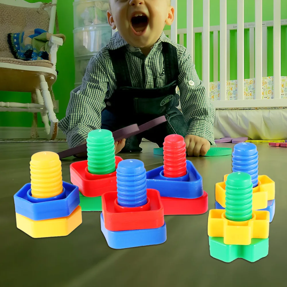 6pcs Huge Nuts And Bolts Birds Toy Parts For Pet Parrots Macaws Cockatoos Or Kids Children Educational Toys | Дом и сад