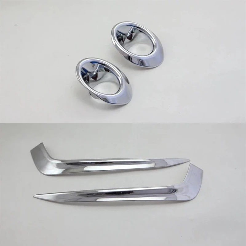 

For Honda 16 Civic 10th generation front fog lampshade lamp Fog light box Round lamp frame modified lighting plating 4pcs