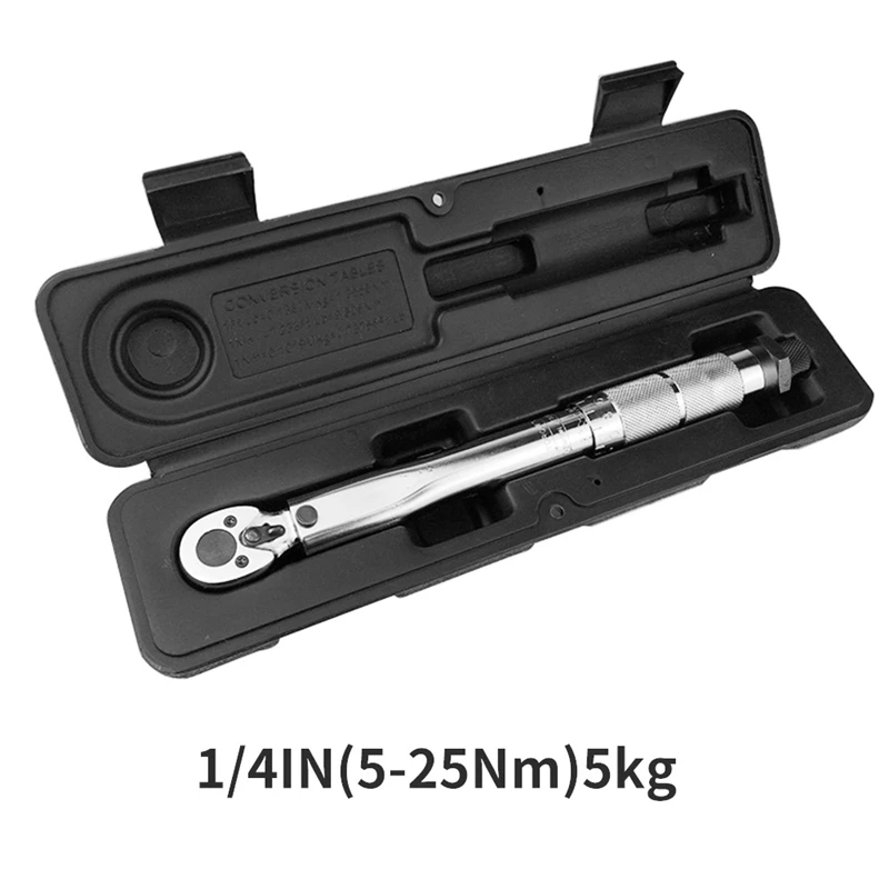 NEW Automotive Tools Professional 1/4&quot Drive Click Torque Wrench 5-25Nm Car Disassembly l Kit Repair Removal Hand Tool | Автомобили и
