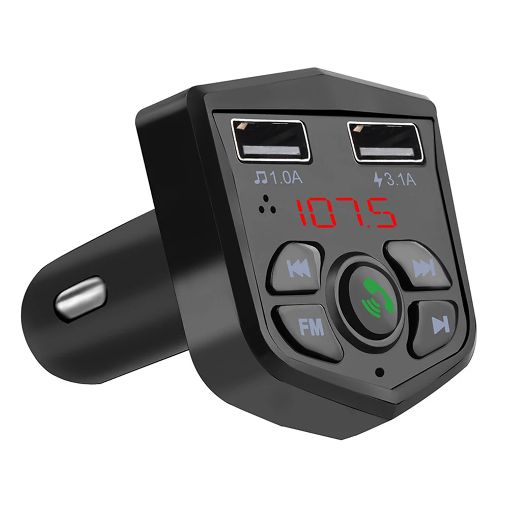 Автомобильный MP3 FM передатчик плеер Bluetooth комплект для громкой связи двойной USB быстрое зарядное устройство радио и высококачественный