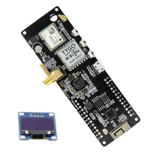 Ttgo t-beam v1.1 esp32 433/868/915/923 mhz wifi bluetooth módulo esp32 gps NEO-6M sma 18650 suporte de bateria com oled