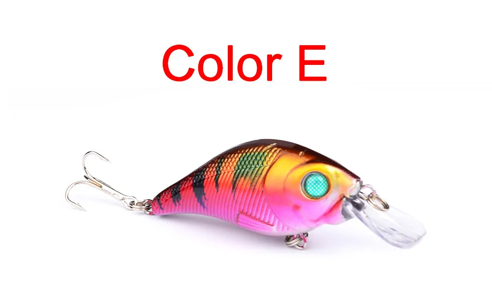 Фиолетовый 7,5 см 10,2 г Гольян кренкбейт Swimbait снасти форели искусственные приманки из твердого пластика - Цвет: Фиолетовый