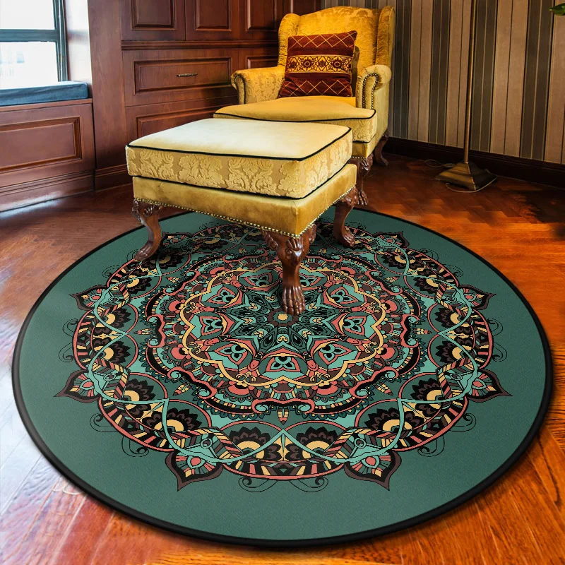 Персидский стиль, коврик для гостиной, коврик для спальни, украшение дома, коврик для йоги Laday's, детский игровой коврик для ползания, круглая мандала, ковер для гостиной - Цвет: No.1
