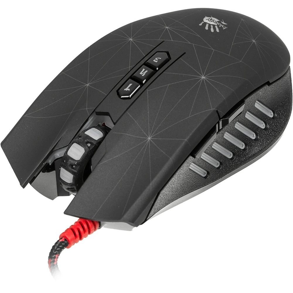 Мышь A4 Bloody P81 черный оптическая(5000dpi) USB2.0 игровая(8but
