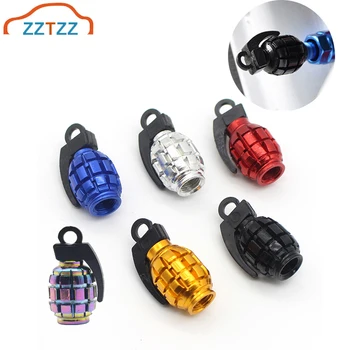 

ZZTZZ 4Pcs/lot Universal Moto Bike Car Tire Wheel Valve Cap Dust covers Car Styling for Universal Cars Moto Bike Decorative