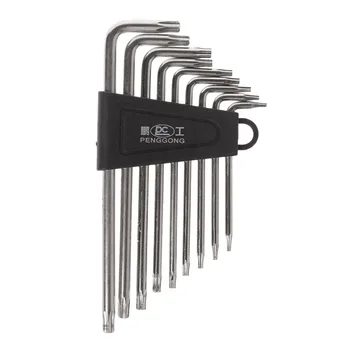 

New 9 Pcs Hex Key Wrench Sets Torx L Shape Repair Tool Screwdriver Tool Set Useful
