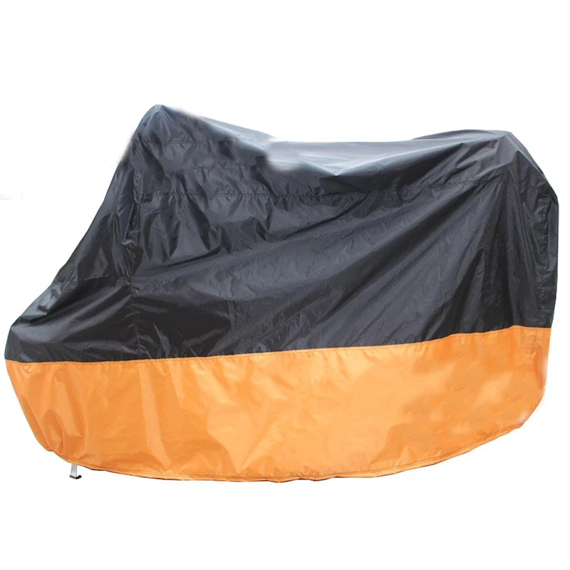Верхняя крышка мотоцикла XL 2XL 3XL 4XL Универсальный Открытый УФ протектор для скутера Водонепроницаемый велосипед дождь пылезащитный чехол 5 цветов - Цвет: 1 pcs black orange