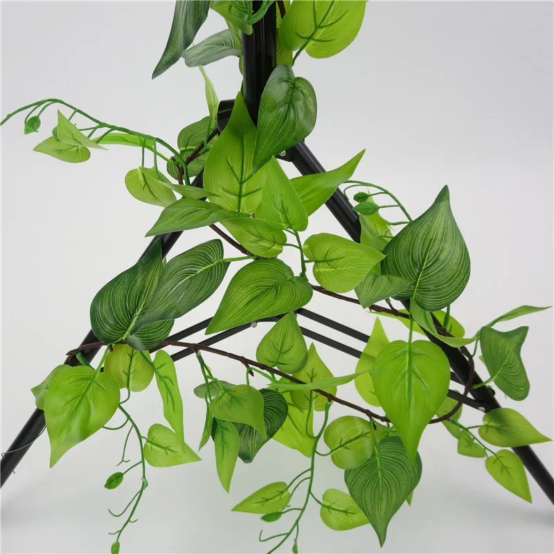 Best Selling Green Simulation Green Vine Rattan Plant Vine Leaves Simulation Plastic Fake Plants Home Decor Accessories