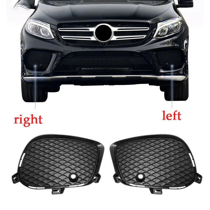 Car Front Bumper Fog Lamp Light Grille Cover Trim for Mercedes-Benz GLE GLS W166 AMG 2928855322 2928855422 | Автомобили и