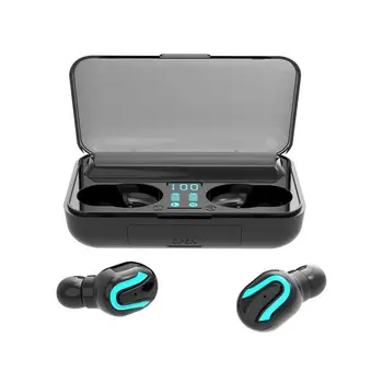 

2002 new Wireless Bluetooth waterproof earbuds With MIC LED Charging Case