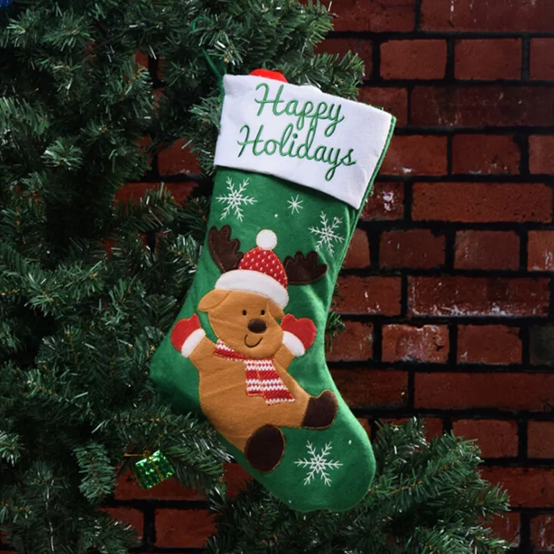 Рождественские подарочные сумки Новогодняя милая форма Рождественский сапог носки декоративные украшения вечерние рождественские носки декоративные сумки для дома