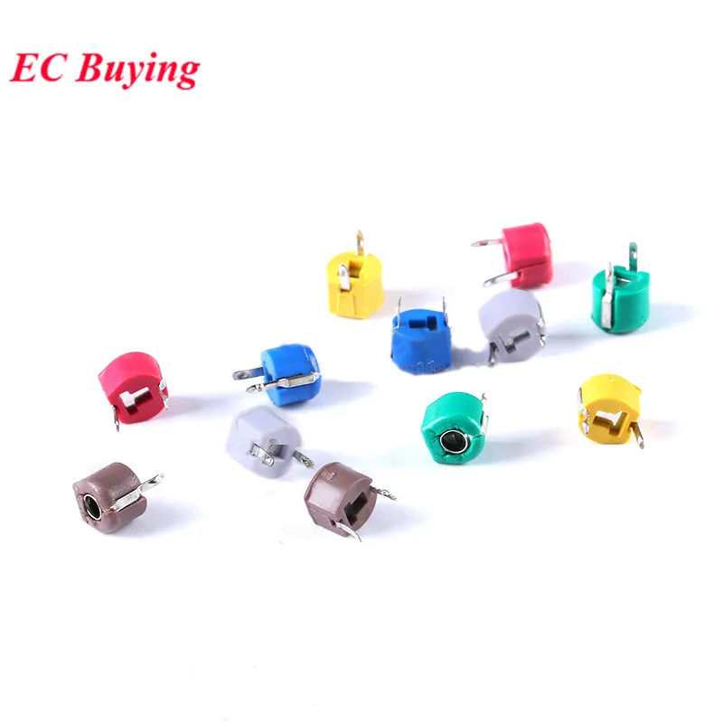 Adjustable Capacitor 5P 10P 20P 30P 40P 50P 60P 70P 120P Plastic 6mm Trimmer 5PF 10PF 20PF 30PF 40PF 50PF 60PF 70PF 120PF 10pcs adjustable capacitor