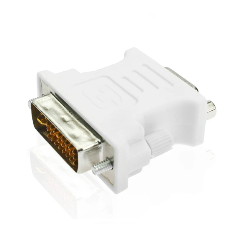 1080P DVI i 24 + 5 В VGA кабель штекер переходник видео адаптер соединитель для HDTV ПК