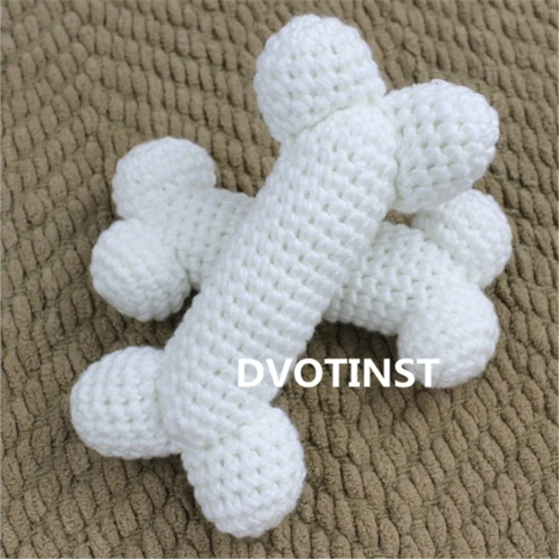 Dvotinst/реквизит для новорожденных; мягкий костюм для маленьких мальчиков и девочек; вязаный комплект одежды с кроликом для новорожденных; реквизит для фотосессии; аксессуары - Цвет: 1pc Bone